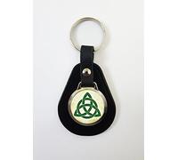 Celtic Triquetra On A Leather Key Fob Keyring Ideal Birthday Gift N39