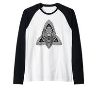 Celtic Triquetra s Boar Wild Hog s Norse Symbol Art Raglan Baseball Tee