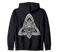 Celtic Triquetra s Boar Wild Hog s Norse Symbol Art Zip Hoodie