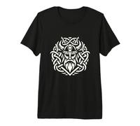 Celtic Viking Warrior Design Norse Mythology Knotwork Art Premium T-Shirt