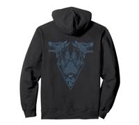 Celtic Viking Wolf Statze Tribal Nordic Symbol Valhalla Pullover Hoodie