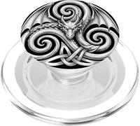 Celtic Winged Dragon s Welsh Knotwork s Symbol Art PopSockets PopGrip for MagSafe