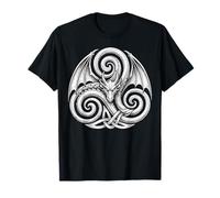 Celtic Winged Dragon s Welsh Knotwork s Symbol Art T-Shirt