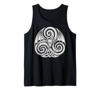 Celtic Winged Dragon s Welsh Knotwork s Symbol Art Tank Top