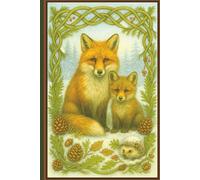 Celtic Winter Fox Journal - 6″ × 9″ (180 Lined Pages): Whimsical Woodland Notebook for Fox Lovers, Gratitude & Manifestation Writing, Tarot & Oracle Card Records
