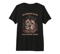 Celtic Witch Enchanted Forest Sanctuary Introvert Path Premium T-Shirt
