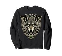 Celtic Wolf Knotwork Irish Heritage Spirit Design Sweatshirt