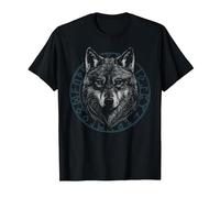 Celtic Wolf Nordic Alpha Wolf Knots Cute Retro Viking T-Shirt, Men, Black, XX-Large