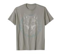 Celtic Wolf Nordic Alpha Wolf Knots Cute Retro Viking T-Shirt, Men, Slate Grey, 3X-Large
