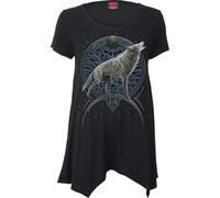Spiral - Celtic Wolf - Smock - Tunic Casual Top - M Black