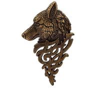 Celtic Wolf Wolves Stark Metal Pin Cosplay Badge Brooch (Bronze)