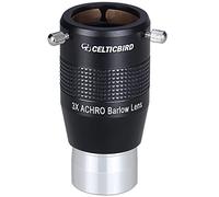 Celticbird 1.25" 3X Achromatic Metal Barlow Lens Telescope Accessory for Astronomy Eyepiece - 3X Magnification, Perfect for Astronomy Enthusiasts.