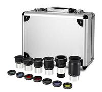 CelticBird 13 Piece Telescope Accessory Kit - 1.25" Telescope Eyepiece and Filter Set with a Sturdy Carry Case - 5pcs Plossl Telescope Eyepieces - 2X Barlow Lens - 7pcs Filters