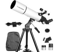Celticbird 80AZ Telescope for Adults, High Powered Travel Telescopes for Astronomy Beginners, 80mm Aperture 800 Refractor Telescope with AZ Mount