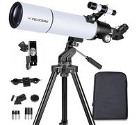 Celticbird 80mm Aperture 600mm Refractor Telescopes for Astronomy Adults, Kids & Beginners - Travel Telescopio AZ Mount with Backpack, Moon Filter, Phone Adapter (90800)