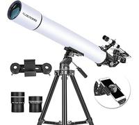 Celticbird Telescope for Adults High Powered, Travel Telescopes for Adults Astronomy Beginners Gifts, 80mm Aperture 900 Refractor Telescope with AZ Mount, Carry Bag, Phone Mount