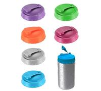 Celtrum 6PCS Can Covers for Drinks Cans, Reusable Silicone Can Lid, Spill-Proof Can Covers, Standard Size LeakProof Can Straw Lid for Soda, Beer, Juice, Cola (6 Colors)