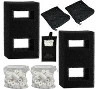 celtty 7-in-1 Aquarium Filter Media Kit for Fluval Flex 15G (57L) - Replaces Fluval Filter, Includes Carbon, Foam Sponge Filters & Ceramic Rings - Ideal for Aquariums Starter Kits Upgrade