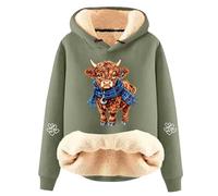 Celucke Ugly Christmas Hoodies for Women, Ladies Funny Cute Xmas Print Long Sleeve Holiday Sweatshirt Winter Oversized Pullover Tops, Christmas Sweatshirts for Women, Lightweight Fall Clothes