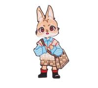 CEMELI Large 32x15cm 2pcs Rabbit Cloth Label Rock Punk Band Large Iron On Embroidery Patches Badge for Clothes Jackets Jeans Hats Bags