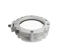Cement Butterfly Valve - Concrete Batch Plant Silo Accessories for Controlling The Downward Flow of Powder Particle Solids(DN200,Polyurethane Plate_Single Flange)
