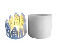 Cement Candle Holder Set - Non-Stick Versatile Geometric Patterns, Smooth Interior Finish, Lightweight Portable Tool with Sturdy Structure | for Casting A