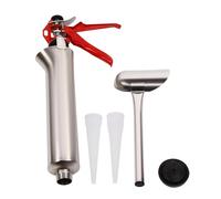 Cement Caulking Gun Set 56 * 22cm Cement Grout Mortar Caulk Mortar Grouting Pointing Gun Stainless Steel Building for Brick Pointing Grouting Cement Lime Applicator Tool