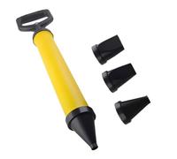 Cement Caulking Mortar Grout Gun Set - Heavy Duty Brick Pointing & Grouting Tool with 4 Interchangeable Nozzles - Manual Applicator Pump for Tile, Window & Door Sealing, Wall Crack