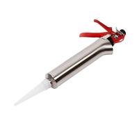 Cement Caulking Set Cement Grout Mortar Caulk Mortar Grouting Pointing Stainless Steel Building for Brick Pointing Grouting Cement Lime Applicator Tool & 2 Nozzles, 56 * 22cm