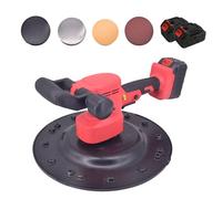 Cement Electric Cordless Wall Smoothing Machine - Handheld Polishing Tool with Battery, 6 Speeds for Concrete Sanding and Plastering