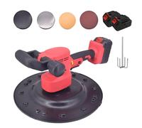 Cement Electric Cordless Wall Smoothing Machine - Handheld Polishing Tool with Battery, 6 Speeds for Concrete Sanding and Plastering