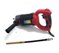 Cement Mixer, Construction Vibrator Concrete Vibrator Electric Hand Held Cement Bubble Remover with 1M 1.2M 1.5M Hose(2000W Motor+1.5m Rod Tube)