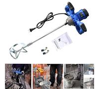 Cement Mixer Drill, 2600W Electric Plaster Paddle Mixer, Cordless Paint and Mortar Mixer, Electric Stirrer/Mixer Paddle with 6 Gear for Paint, Plaster, Cement, Concrete and Mortar