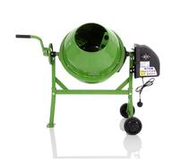 Cement Mixer Electric 63L Drum Powerful 220W Motor by Garden Universe Professional Series in Green Model CM01