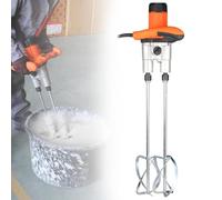 Cement Mixer High Power Motor 1600W, 6 Speed Adjustable Portable Paint Agitator for Stirring Mud, Mortar and Plaster