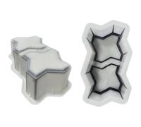 Cement Molds, 22cm/8.6in×11cm/4.4in×8cm/3.2in Reusable Plastic Garden Path Maker Mold for DIY Concrete Stepping Stones, Walkway and Patio Paving