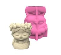 Cement Planter Mold Silicone Flower Pots Crafting Mold for Creative Succulents Flower Pots Creations Garden Decors Silicone Molds