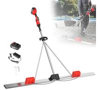 Cement Putty Trowel Electric Plaster Machine - Cordless Screed Vibrating Tool with 9 Speed Settings for Wet Smoothing and Trimming