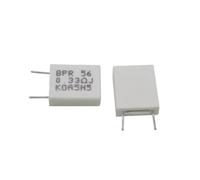Cement resistor 10PCS BPR56 5W 0.001 0.1 0.15 0.22 0.25 0.33 0.5 Ohm Non-Inductive Ceramic Cement Resistor 0.1R 0.15R 0.22R 0.25R 0.33R 0.5R(0.5 ohm)
