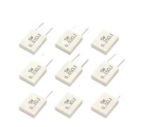 Cement resistor 10PCS BPR56 5W Non-inductive Ceramic Cement Resistance 0.01R 0.015 0.022 0.025 0.02 0.033 0.047 0.05 0.1 0.15 0.2 0.47 0.5 Ohm(0.5 Ohm)