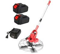 Cement Trowel Concrete Floor Electric Sander Floor Trowel Calender Pavement Blade Grinder Concrete Floor Smoothing with 2 Batteries and Charger