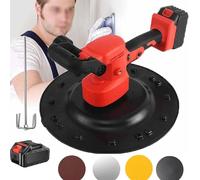 Cement Wall Surface Smoothing Machine, 1880w Wall Smoothing Polishing Machine, Concrete Trowel, Electric Plaster Mortar Cement Putty Trowel,1battery