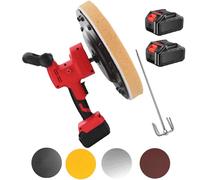 Cement Wall Surface Smoothing Machine, Electric Wall Smoothing Machine, 1880w Cordless Polishing Machine, Cement Surface Wall Plastering Machine,2batteries