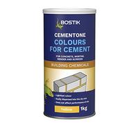 Bostik Colours for Cement, For Concrete, Mortar, Render and Screeds, Available in 5 Intermixable Colours, For Interior and Exterior Use, Colour: Yellow, Size: 1kg