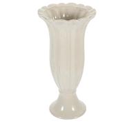 Cemetery Flower Vase Ceramic Beige for Graves and Memorials