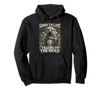 Cemetery Goth I Was Talking To The Dead Pullover Hoodie