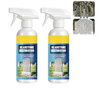 Cemetery Headstone Cleaner for Graves,Headstone Restoration and Cleaning Spray,Tombstone Cleaning Solution Removes Dirt, Moss, and Plant Growth,Tombstone Monument Cleaner 100ml/4Fl Oz (2 Set)