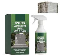 Cemetery Headstone Cleaner for Graves, Tombstone Cleaning Solution Removes Dirt, Moss, and Plant Growth - Restores & Cleans Marble, Granite, Concrete, Slate, Limestone - Protective Finish