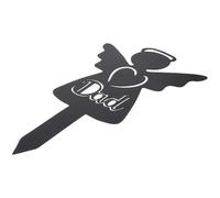 Cemetery Memorial Angel Stake Iron Black Lightweight for Grave Decoration