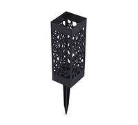 Cemetery Vase Black Plastic Flower Holder Long Spikes Grave Markers Decorations, lawn flower vase